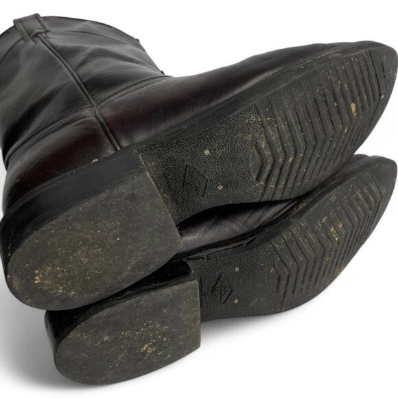 Laredo Burgundy Red Roper Leather Western Biker Cowboy Work Boots Women's 10 M - Picture 12 of 13